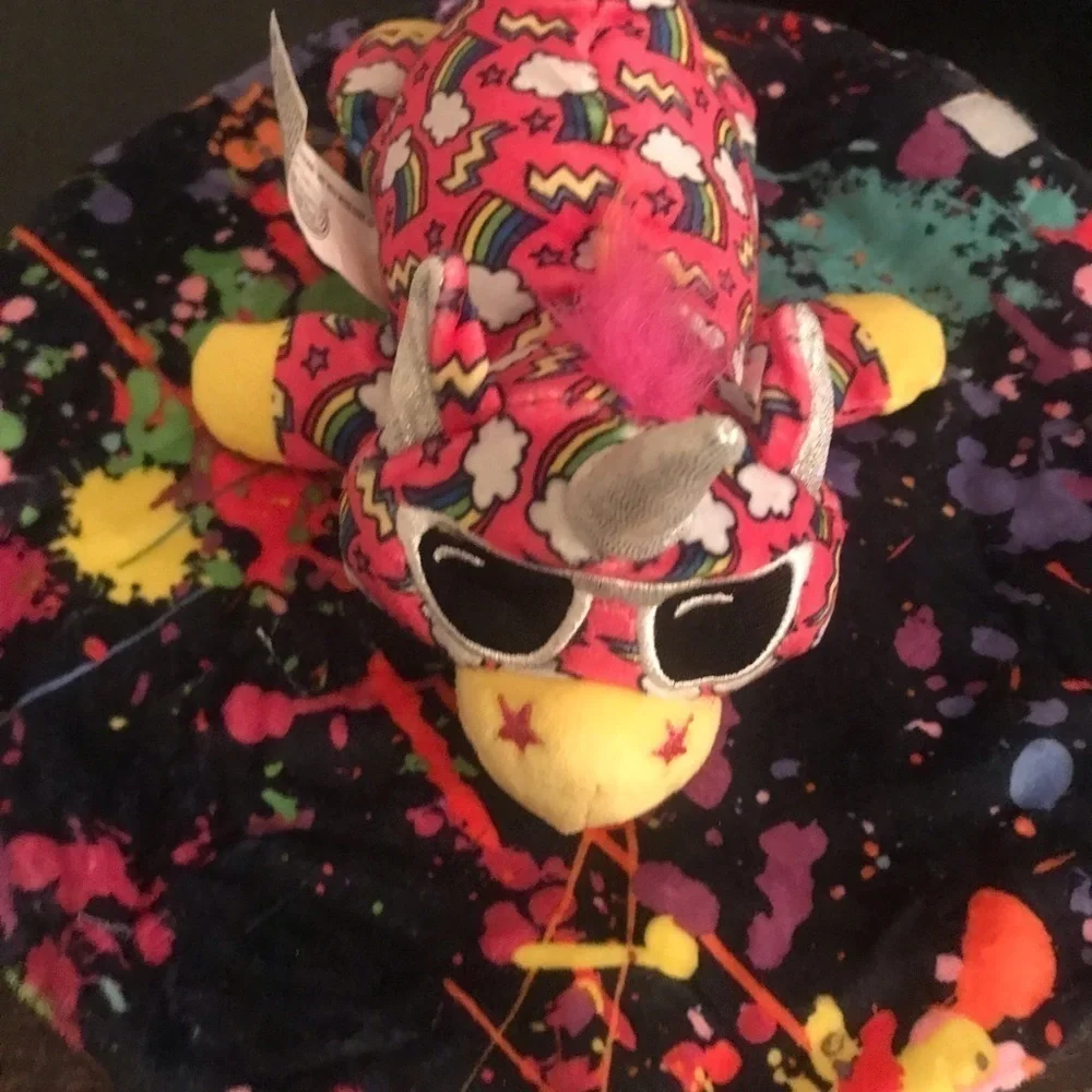 Dinosaur stuffed animals whit blanket nwot​​​​​​ - Picture 4 of 5